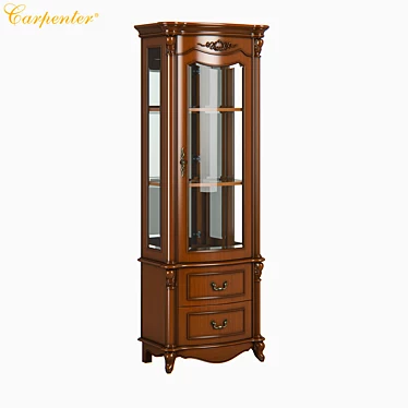 Elegant Carpenter Wine Cabinet 3D model image 1 