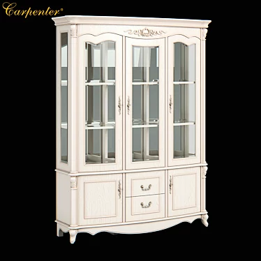 Carpenter Wine Cabinet - Sleek and Spacious 3D model image 1 