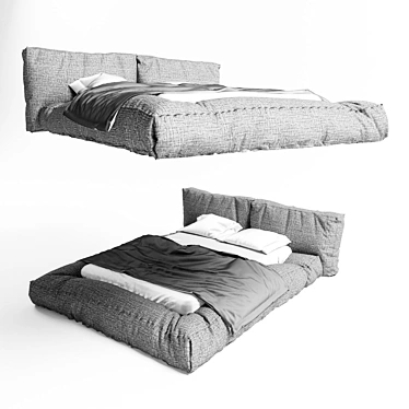 Italian Fluff Beds: Bonaldo 3D model image 1 