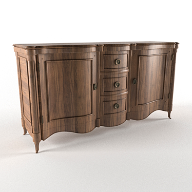 Classic Chest of Drawers 3D model image 1 