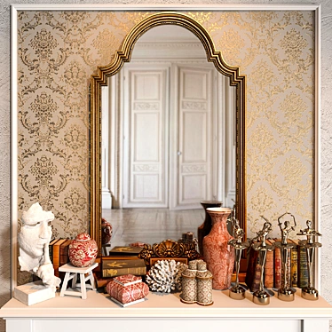 Elegant Decor Set 07 3D model image 1 