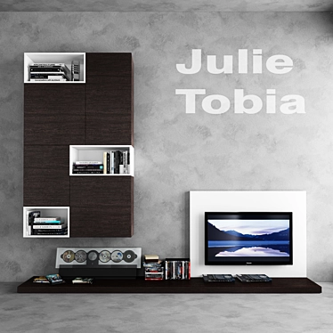 Italian Open System Wall Unit 3D model image 1 