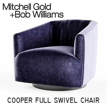 Luxurious Mitchell Gold Cooper Swivel Chair 3D model image 1 