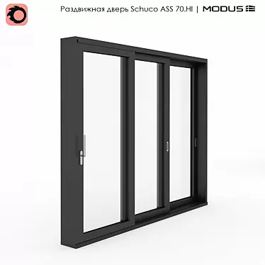 Schuco ASS 70.HI Sliding Door 3D model image 1 