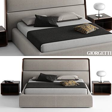 Giorgetti Frame Bed: Timeless Luxury 3D model image 1 