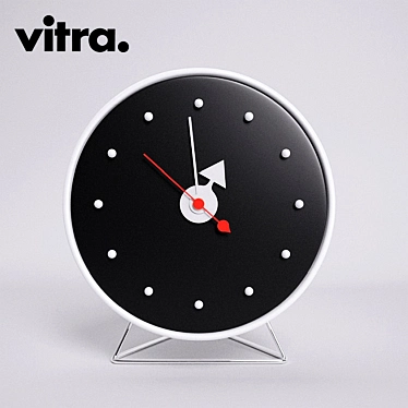 Sleek Cone Desk Clock by Vitra 3D model image 1 