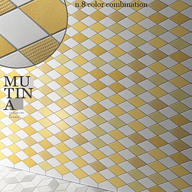 Tex by Mutina: Innovative Textured Tile 3D model image 1 