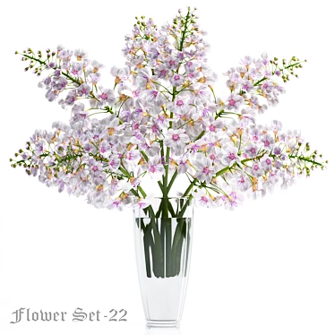 Elegant Floral Vase Collection 3D model image 1 