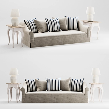 Ralph Lauren Nora Sofa Set 3D model image 1 