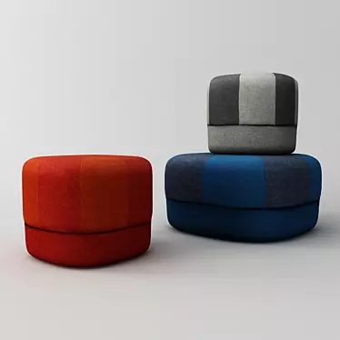 Circus Pouf: Playful and Versatile Seating 3D model image 1 