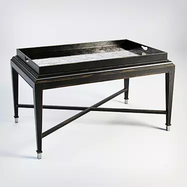 Brooks Tray Cocktail Table: Stylish and Functional 3D model image 1 