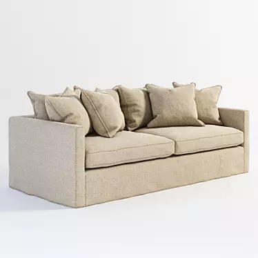 Luxury Living: Sylvie Sofa 3D model image 1 