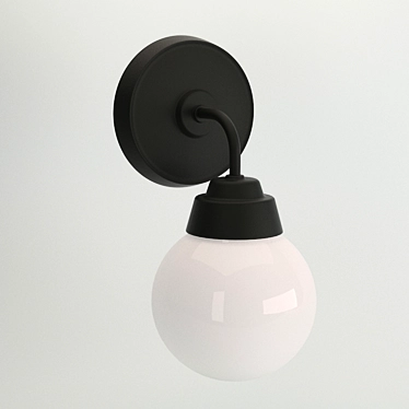 VITEMOLLA - Metal and Glass Table Lamp 3D model image 1 