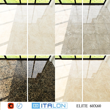 Italian Luxury Tiles: ITALON_ELITE 60x60 3D model image 1 