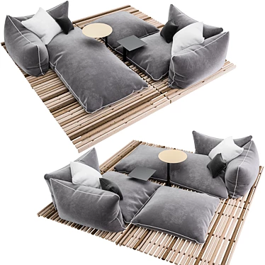 Apsara Outdoor Sofa: Stylish Elegance 3D model image 1 