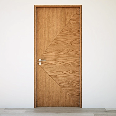 Elegant Modern Door 3D model image 1 