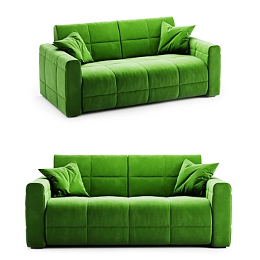 Gurian Soft Sofa: Enhanced Comfort 3D model image 1 