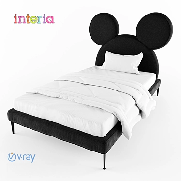 Mickey Kids Bed: Designed by Victoria Schklyar 3D model image 1 