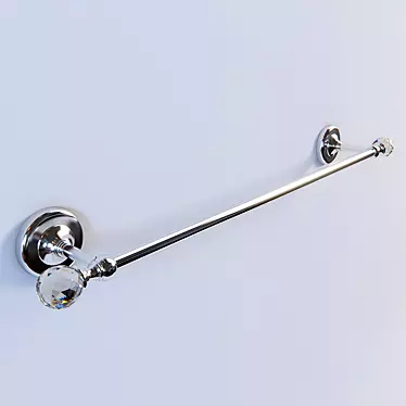 Modern Chrome Towel Bar for Stylish Bathrooms. 3D model image 1 