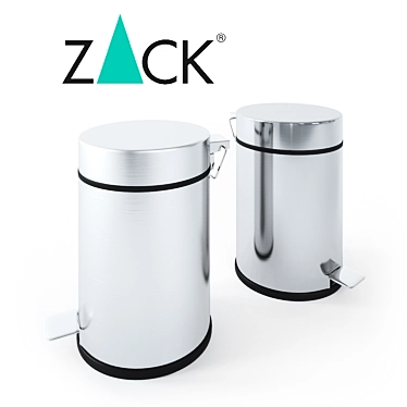 Elegant Stainless Steel Pedal Bin 3D model image 1 