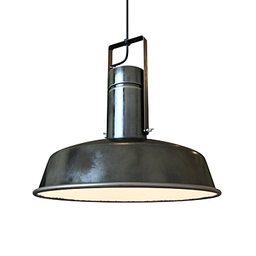 Vintage Industrial Pendant Light 3D model image 1 