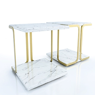 Sleek Harry Side Table 3D model image 1 