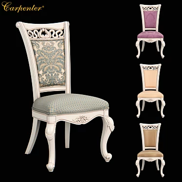 Sleek Carpenter Dining Chair 3D model image 1 