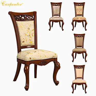 Carpenter Dining Chair: Elegant and Sturdy 3D model image 1 