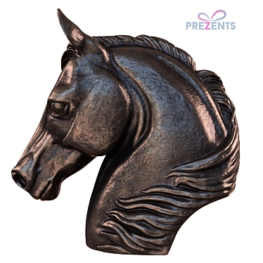 Elegant Spirit: Bronze Horse Sculpture 3D model image 1 