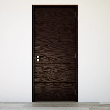 Sleek Contemporary Door 3D model image 1 