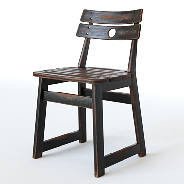 Tajá Chair: Brazilian Outdoor Elegance 3D model image 1 
