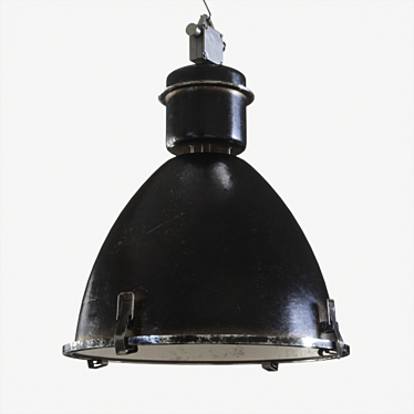 Rustic Industrial Pendant Light 3D model image 1 