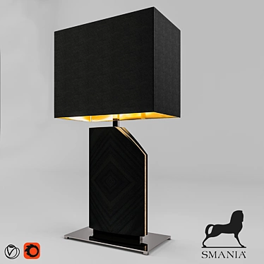 Diamond Veneer Wi Table Lamp 3D model image 1 