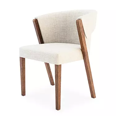 Elegant Dining Chair: Timeless Design & Superior Comfort 3D model image 1 