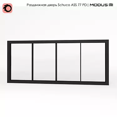 Schuco ASS 77 PD Sliding Door - Maximum Size of 13m x 3.5m 3D model image 1 