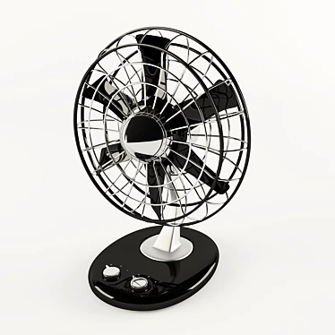 Compact Table Fan 3D model image 1 