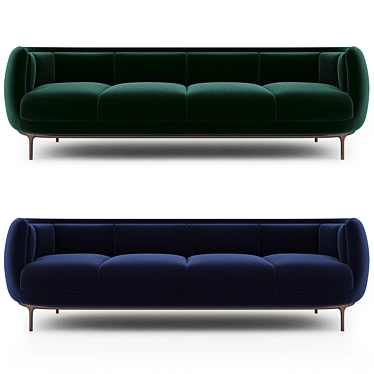 Luxurious Wittmann Vuelta Sofa 3D model image 1 