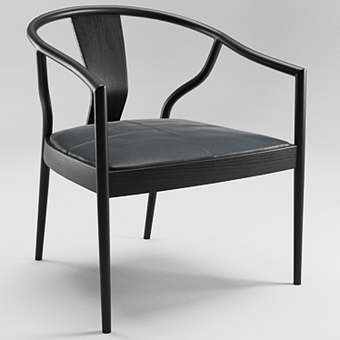 TimeStyle Li Armchair - Sleek and Stylish 3D model image 1 