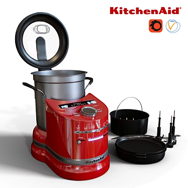 KitchenAid Artisan Kitchen Processor: Efficient and Versatile 3D model image 1 