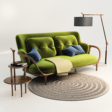 Elegant Porada Furniture Set 3D model image 1 