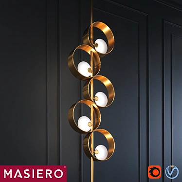 Masiero Sound STL5: Stylish Lighting Fixture with Adjustable Scene 3D model image 1 