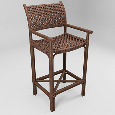 Elegant Kevin Barstool - LaCor 3D model image 1 