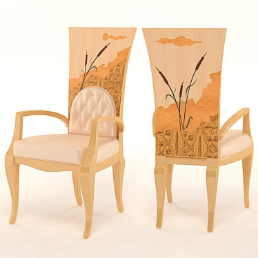 Elegant Frandiss Chair: Coll. A 3D model image 1 