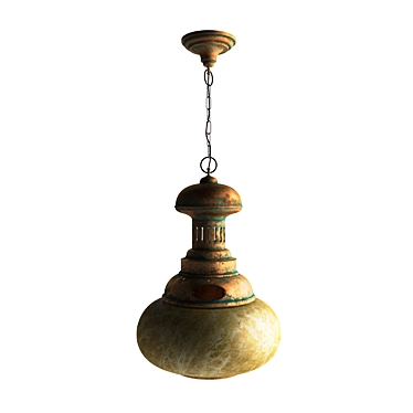 Modern Loft Lamp | Height 908mm, Diameter 397mm 3D model image 1 