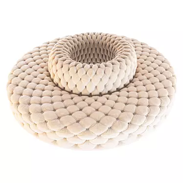 Elegant Circle Sofa for Hotels 3D model image 1 