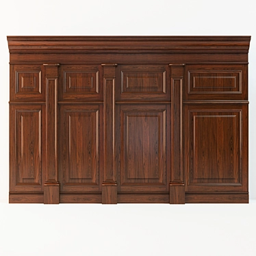 Wood Panels Collection: Eight Attachable Models with UVW Textures 3D model image 1 