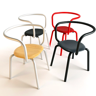 Parrish Chair: Sleek & Functional 3D model image 1 