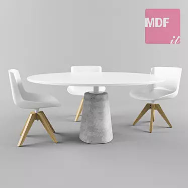 Table and chair MDF Italia