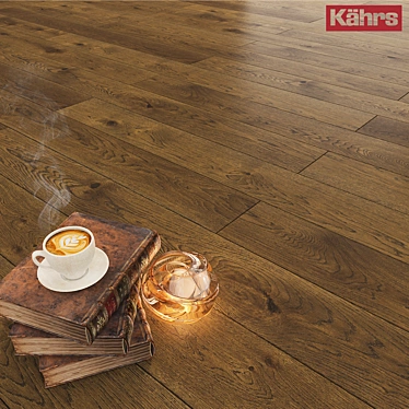 Kährs Oak Nouveau Rich: Elegant Oak Wood Flooring 3D model image 1 