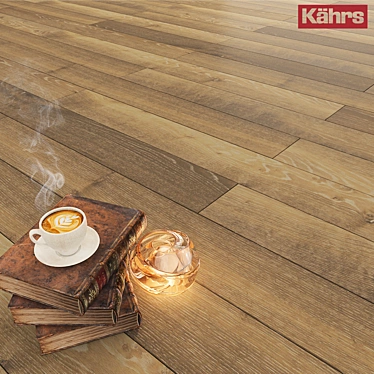 Kährs Oak Nouveau Greige - Elegant and Versatile Oak Flooring 3D model image 1 